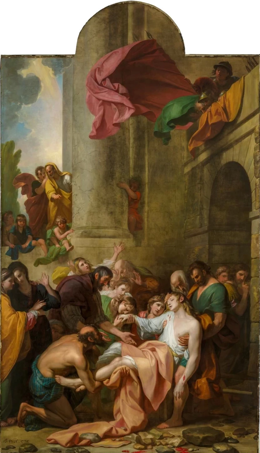 Uomini devoti prendono il corpo di Santo Stefano - Museum of Fine Arts Boston